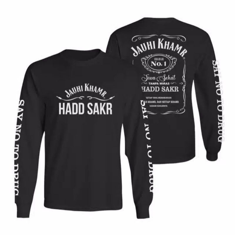 NIQABIS KAOS DAKWAH LENGAN PANJANG BIKERS TAWHEED KAOS MUSLIM ISLAM KAOS SANTRI HIJRAH