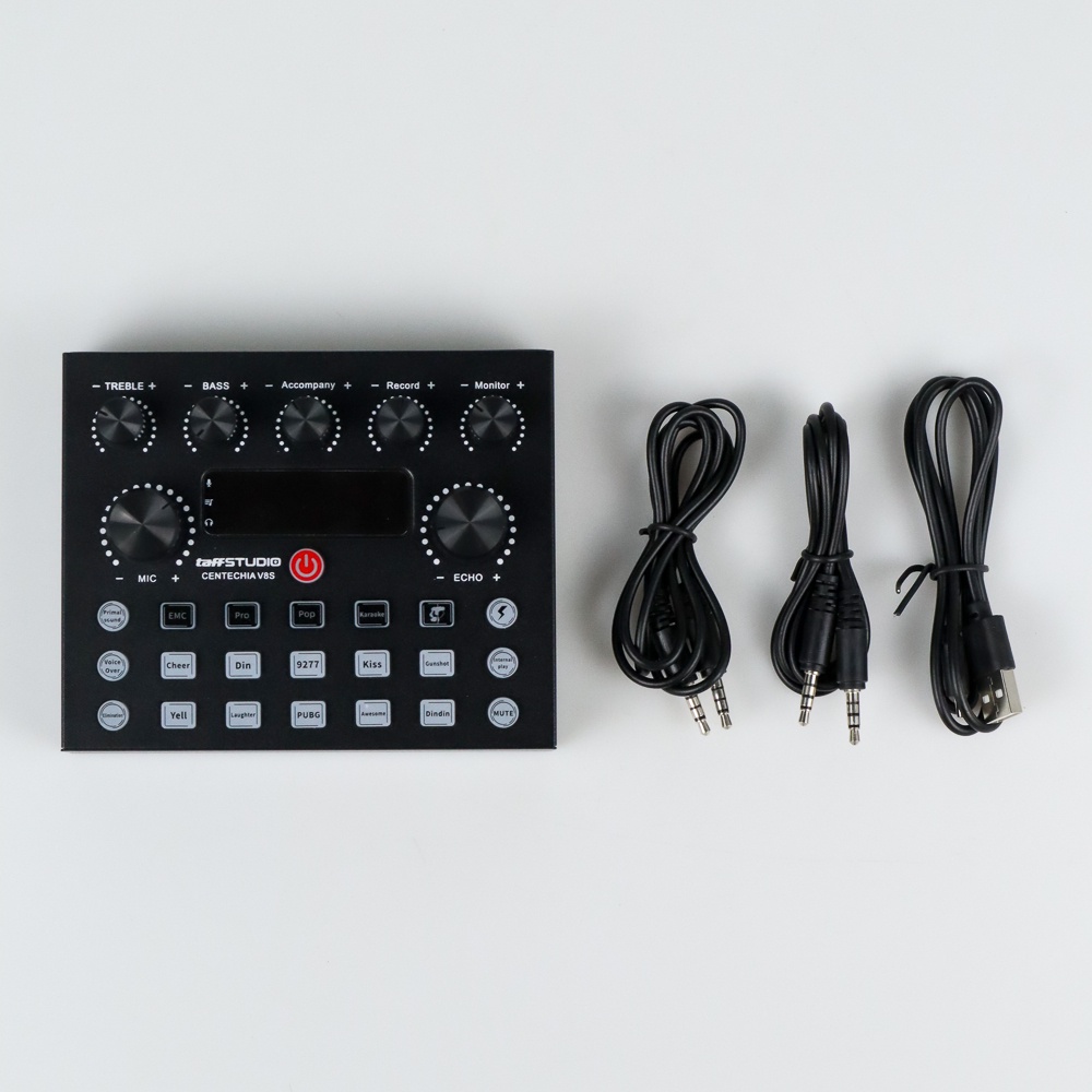 V8s New Version Mixer USB Sound Card Live Broadcast Recording Effect