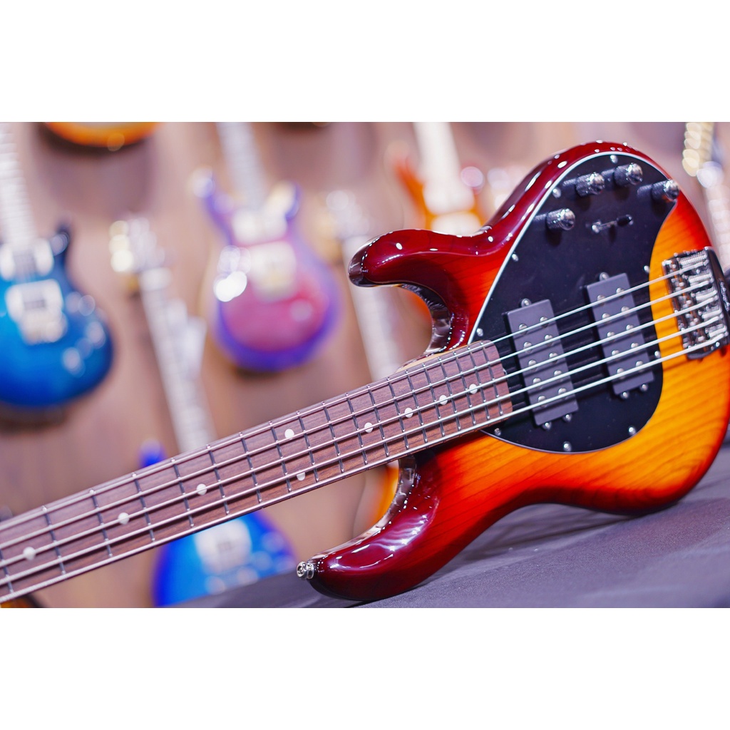 Ernie Ball Music Man StingRay 5 Special HH Bass Guitar - Burnt Amber with Maple Fingerboard F83624