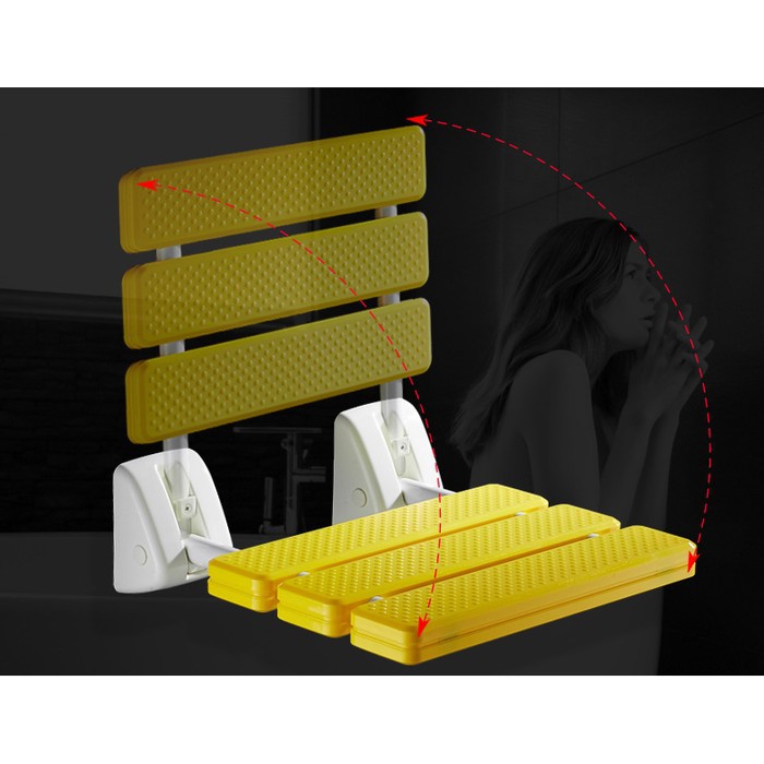 Kursi Dinding Lipat Kamar Mandi Shower Chair Folding Wall Mounted ori