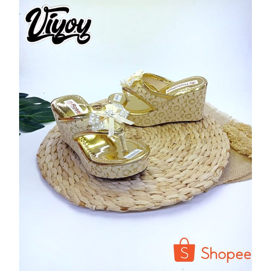 Viyoy Sandal Anak Wedges Kokop Pita Sandal Anak Perempuan hak Tinggi Lucu Termurah