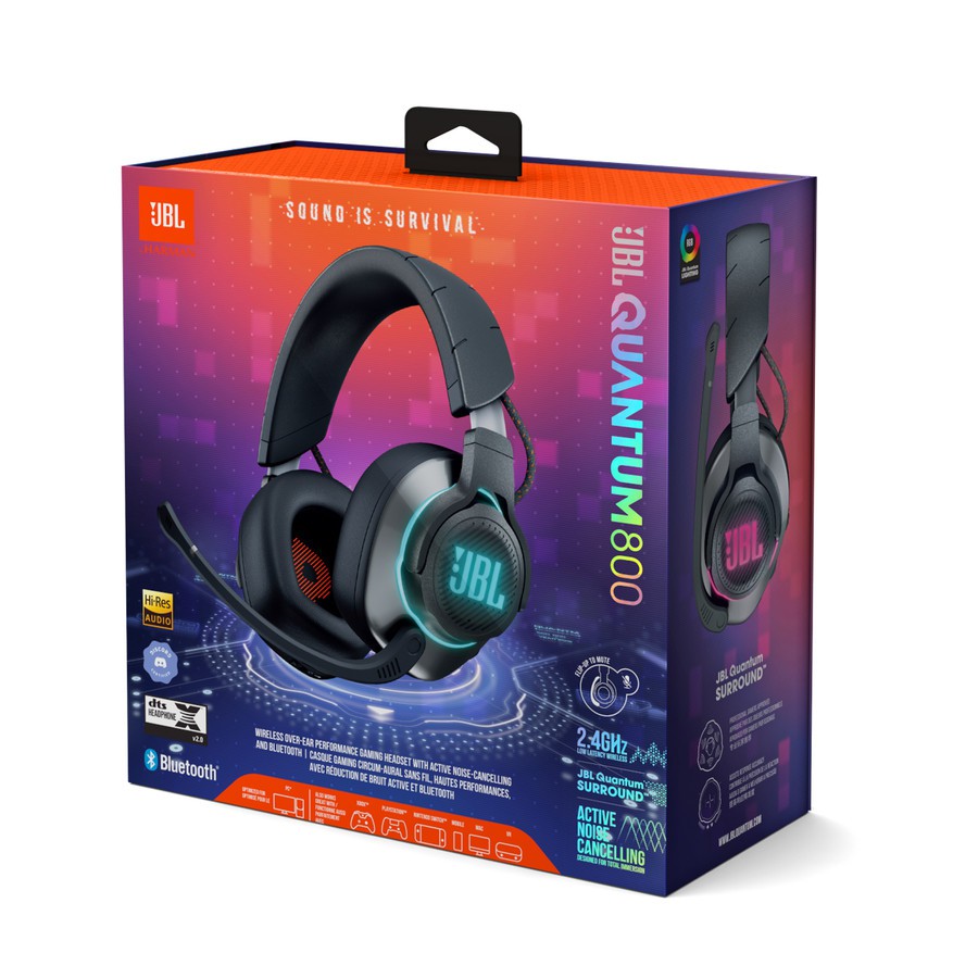 JBL Quantum 800 / Q800 RGB ANC Wireless Bluetooth 5.0 Gaming Headset