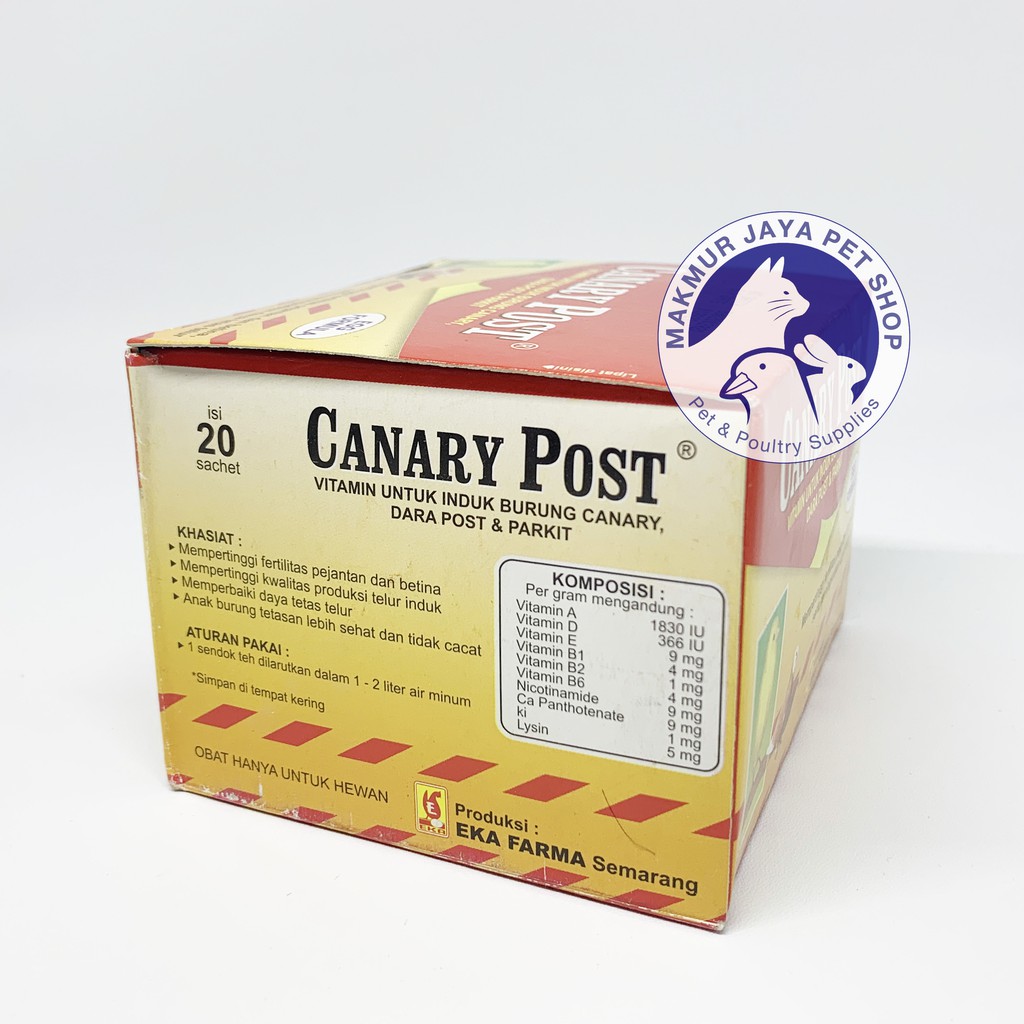 Canary Post Vitamin / Obat Fertilitas Burung Induk Eka Farma