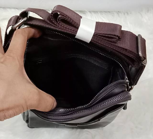 Tas selempang premium kulit pria fashion