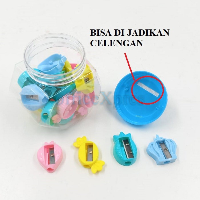 

Serutan Pensil / Rautan Pensil / Serutan Lucu / Serutan Mini / Sharpener 136 Combo