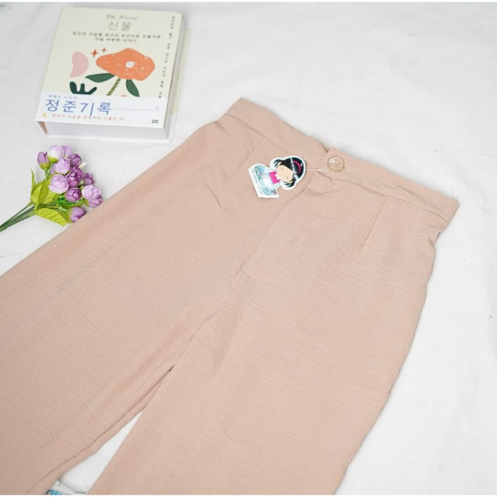 BEFAST - ZFS OOTD Celana Panjang ANIVA / LUNARA CRINCLE AIRFLOW BASIC KULOT / Celana Panjang Wanita / Kulot Crincle Kekinian Remaja ABG / Pakaian Wanita Casual / Celana Kulot Polos Formal / Fashion Wanita Kerja / Terlaris / Termurah / Trendy