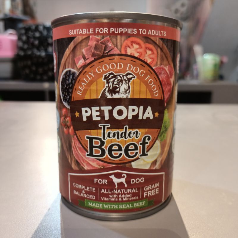 PETOPIA Wet Dog Food Can 380gr / Makanan Anjing Basah Grain Free