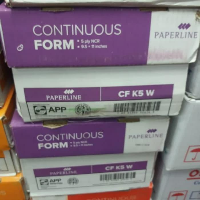 

Kertas / Continuos Form 5Ply Paperline 91/2 X 11" Full / Kertas Continuos Form