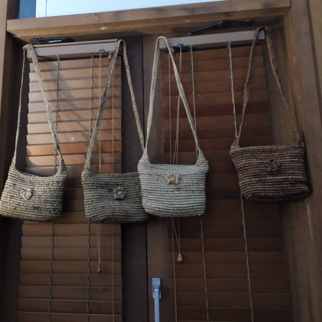 Tas rajut / tas benang / tas rotan