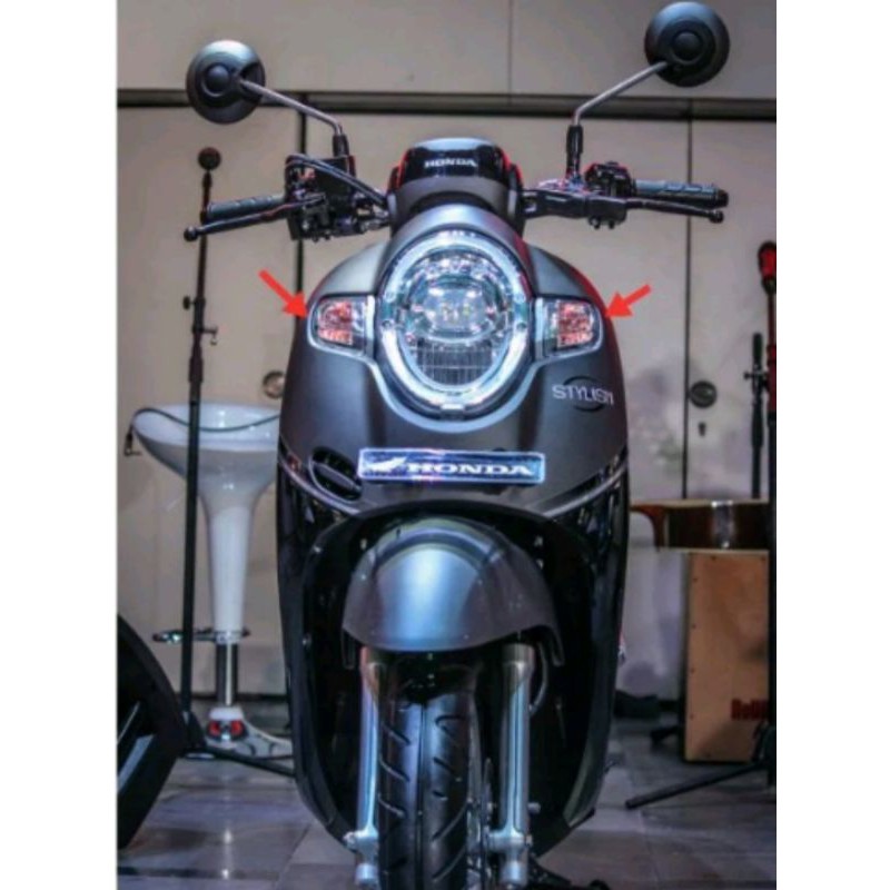 mika lampu sein sen riting depan scoopy fi esp new k93 2017-2019 set kanan kiri