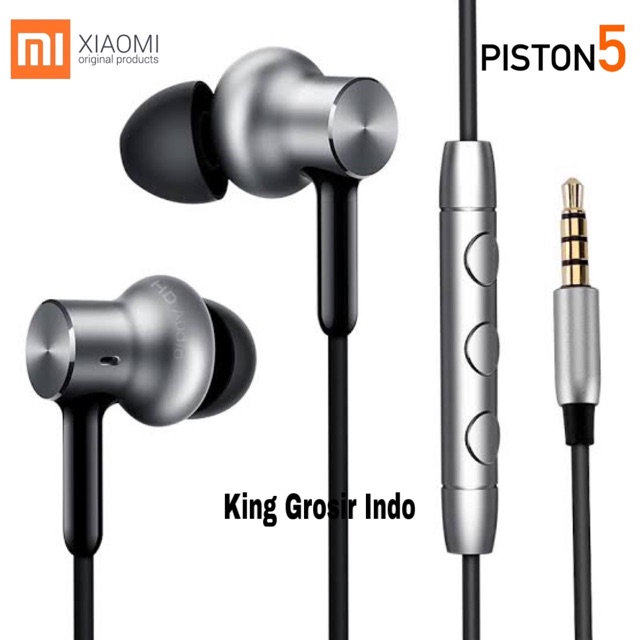 Headset Handsfree Earphone Xiaomi Piston 5 MI8 PRO HD Hi-Res Original 100% Hibrida HD Pro Earphones