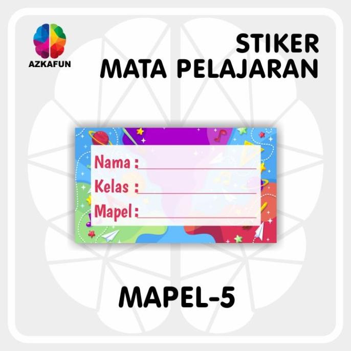 

KER3N STIKER MAPEL - LABEL BUKU PELAJARAN SEKOLAH - STIKER MATA PELAJARAN &M