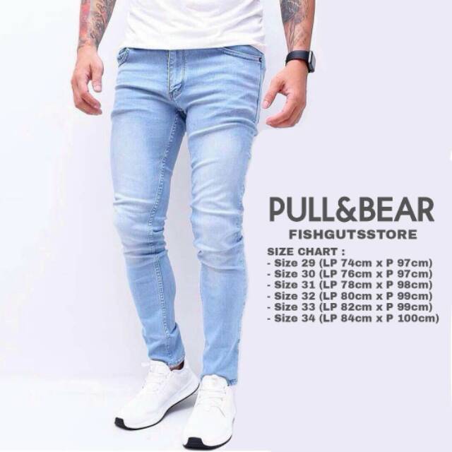 size jeans pull and bear