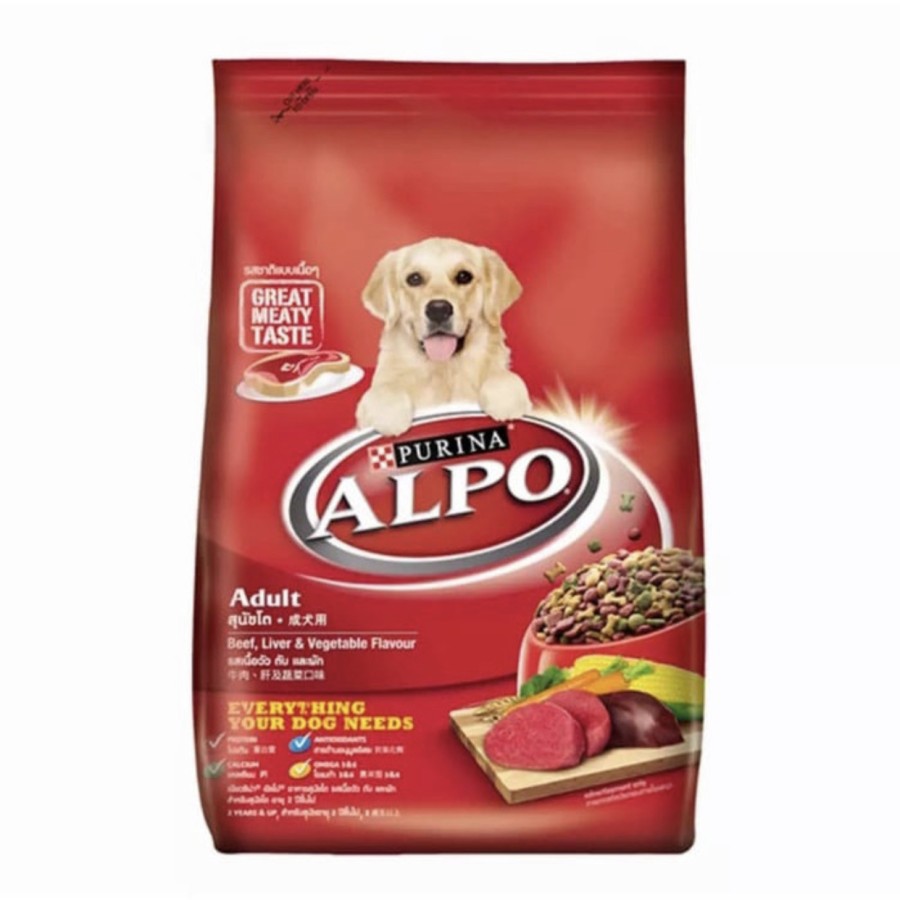 Alpo adult dog food beef vegetable 3 kg freshpack