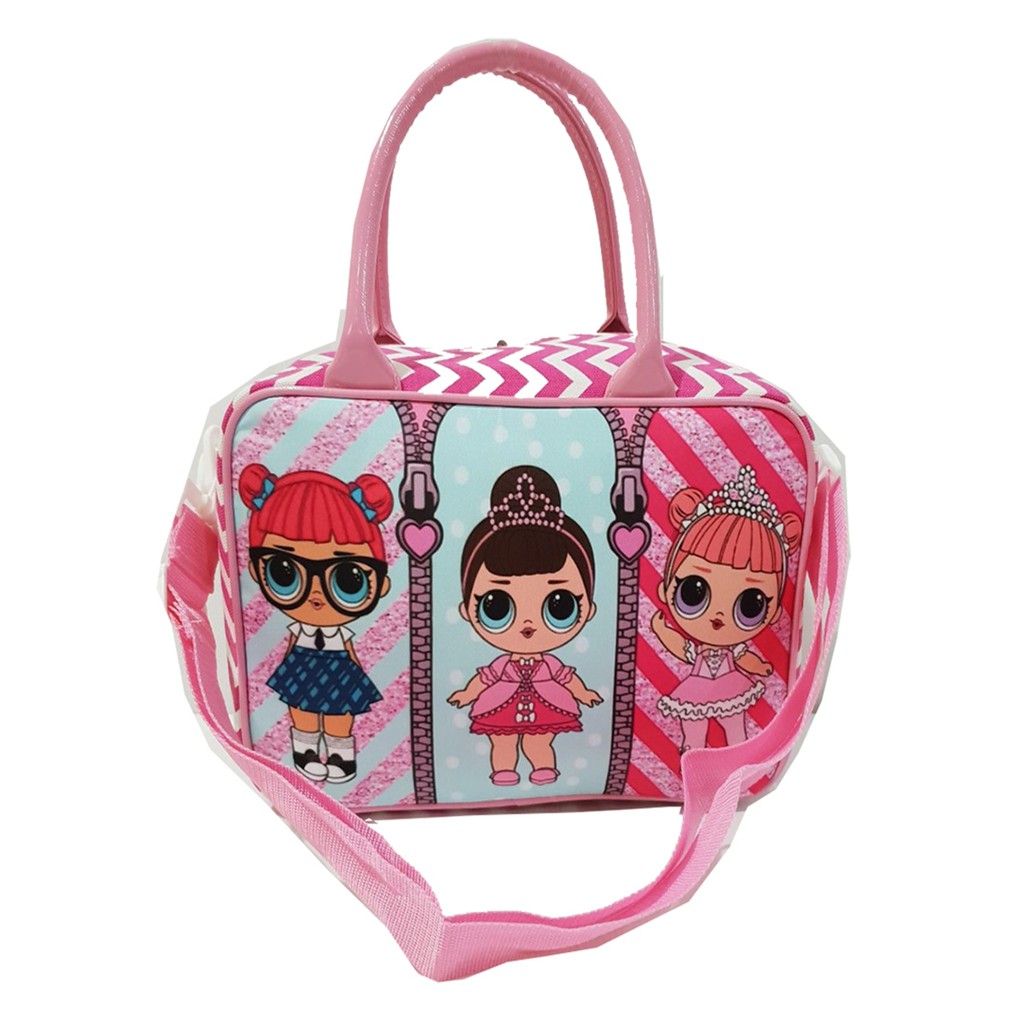 SET isi 2 - Tas Travel Anak Motif Cantik  Bahan Kanvas  ( isi 2 Besar dan Kecil )