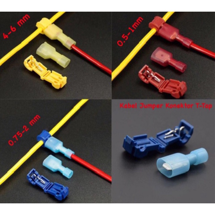 Konektor Kabel Jumper/Penyambung Cabang/Scotch Lock Wire Connector