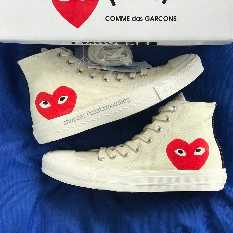 CONVERSE 70S PLAY CDG COMME DES GARCONS HIGH OFF WHITE