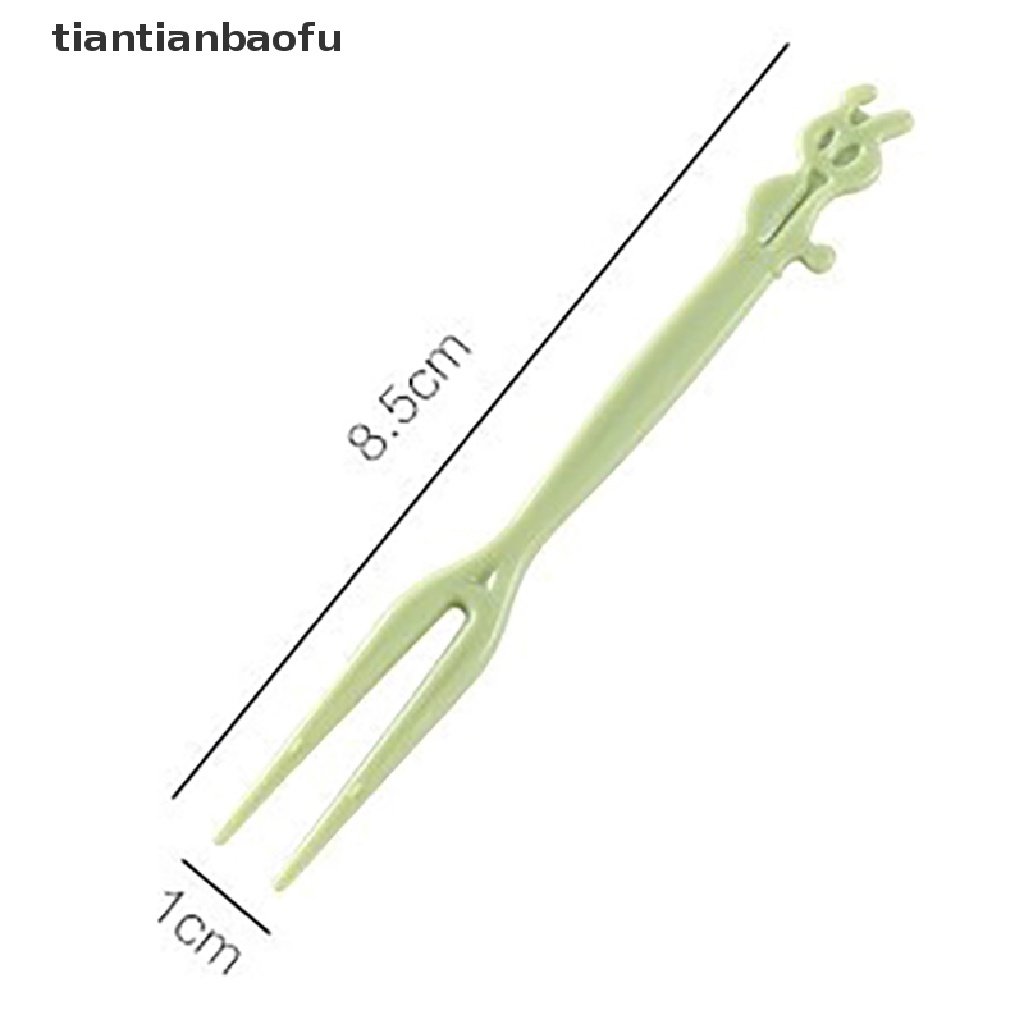 50 Pcs Garpu Buah Bahan Plastik Motif Kartun Untuk Pesta Ulang Tahun Anak Selection