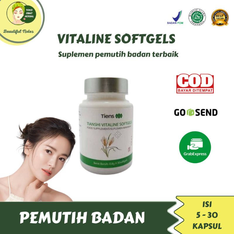 VITALINE SOFTGELS TIENS - PEMUTIH BADAN TERBAIK