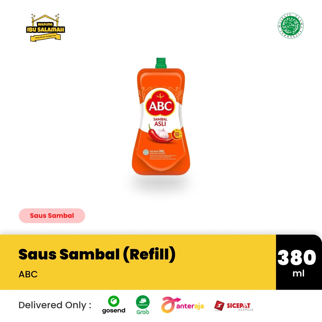

Saus Sambal Asli ABC 380 ml - Pouch/Refill