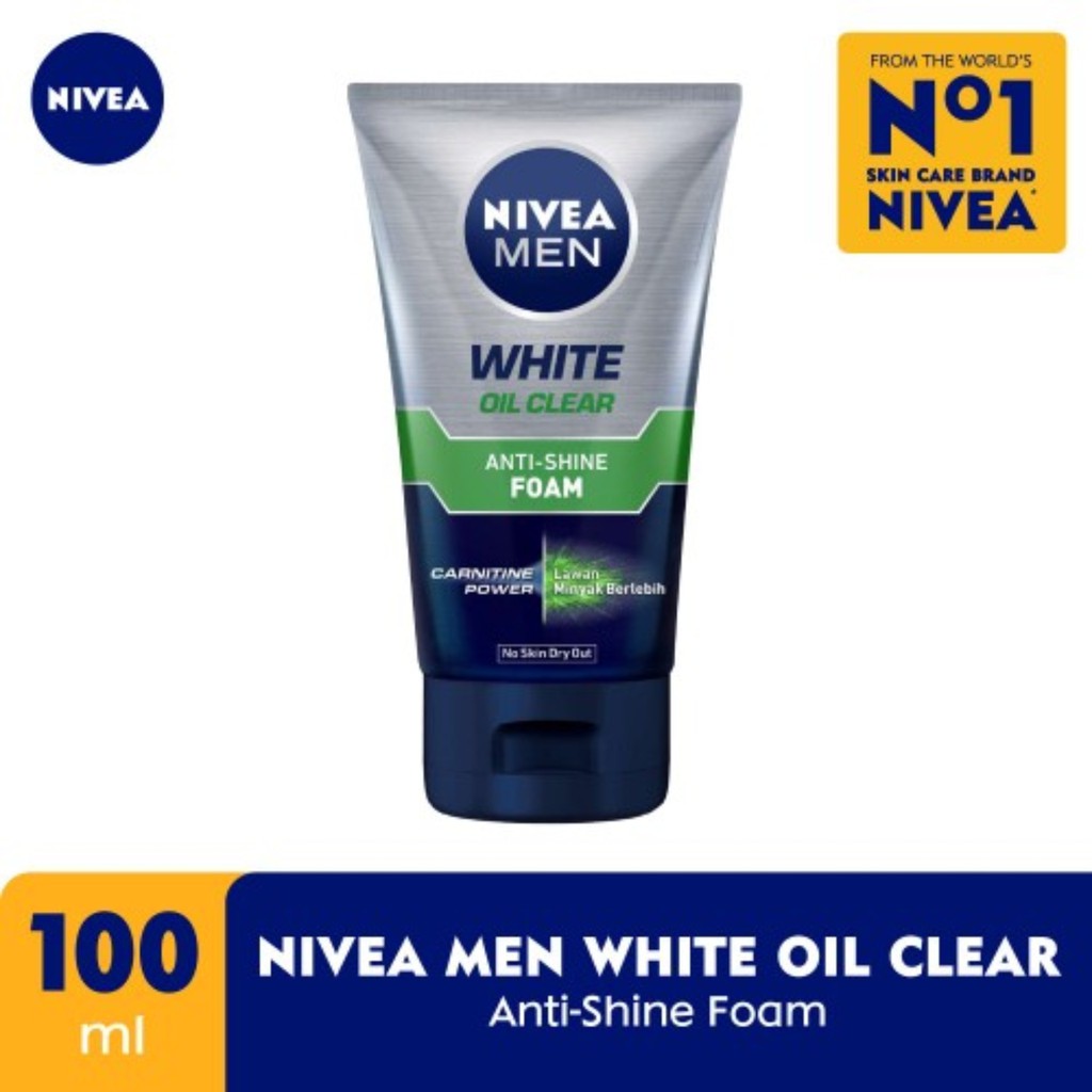 NIVEA MEN FACIAL FOAM WHITENING OIL CONTROL 100ML