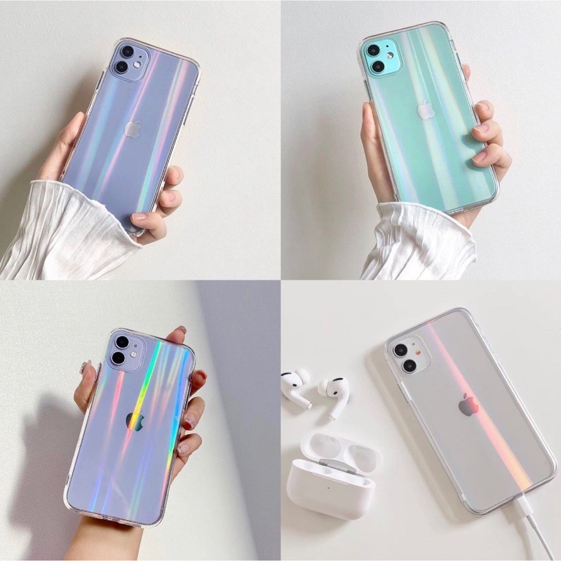 RAINBOW HOLOGRAM CASE IPHONE 11 11PRO 11 PROMAX OPPO