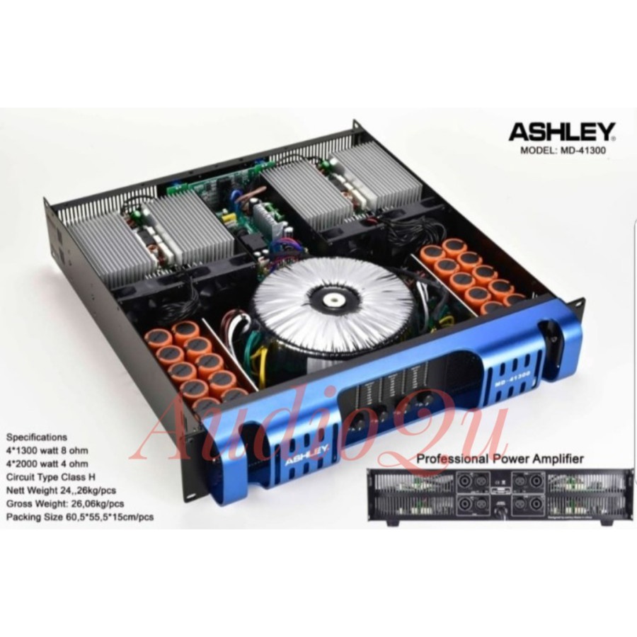 POWER AMPLIFIER ASHLEY MD 41300 / MD41300 / MD-41300 ORIGINAL
