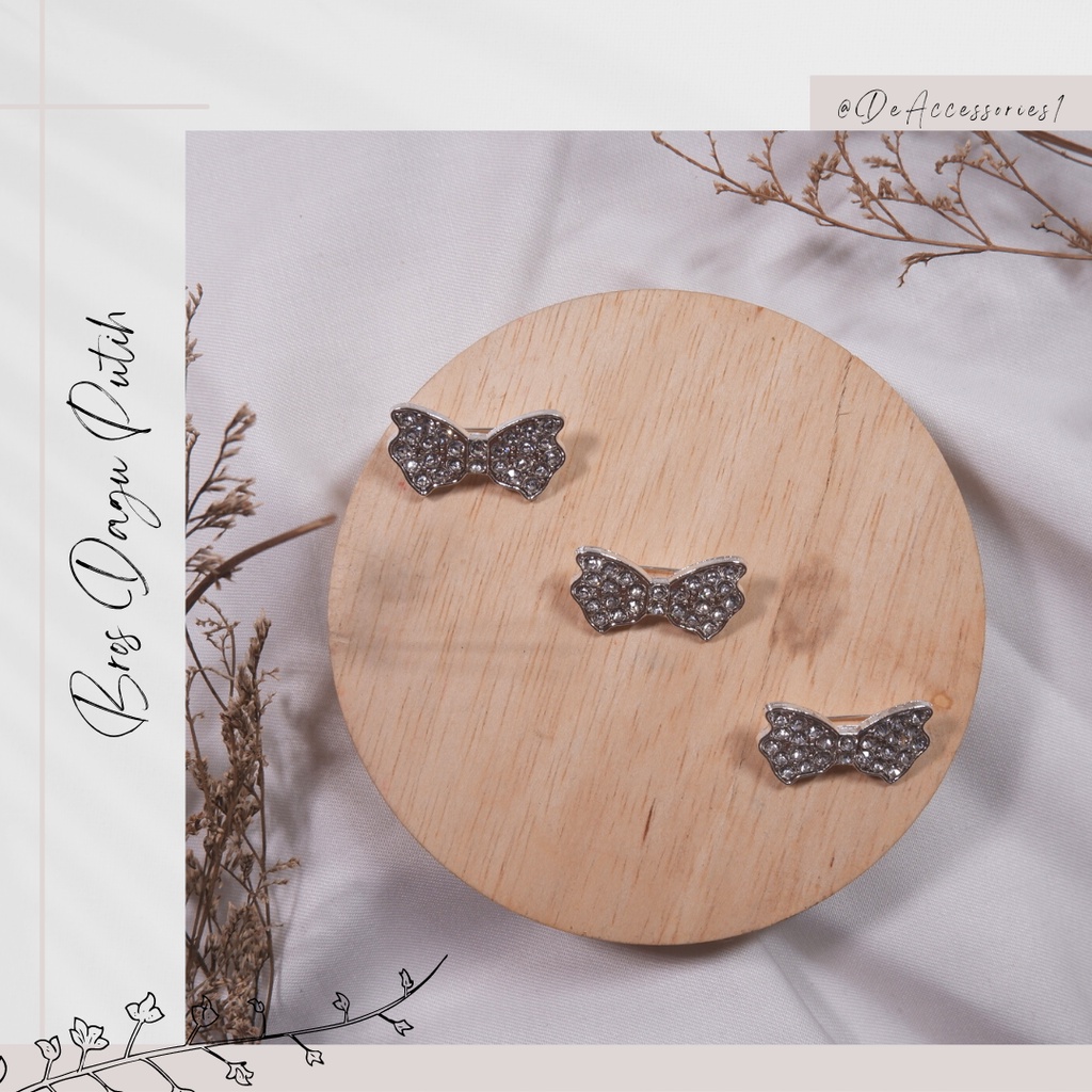 Bros Dagu / Bros Kupu / Bros Dagu Putih / Bros dagu Murah / Bros Jilbab (B001)