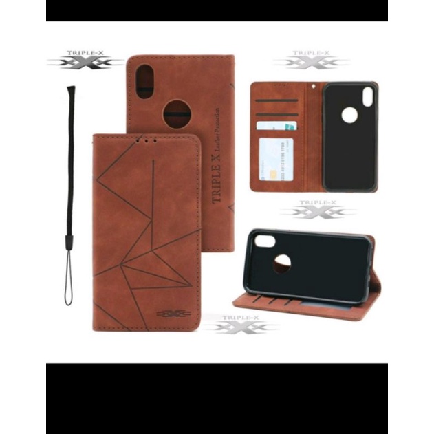 Oppo A16/A54/Oppo A33/Oppo A37/oppo A52/A92 Leather Flip Cover magnetic Case-Dompet