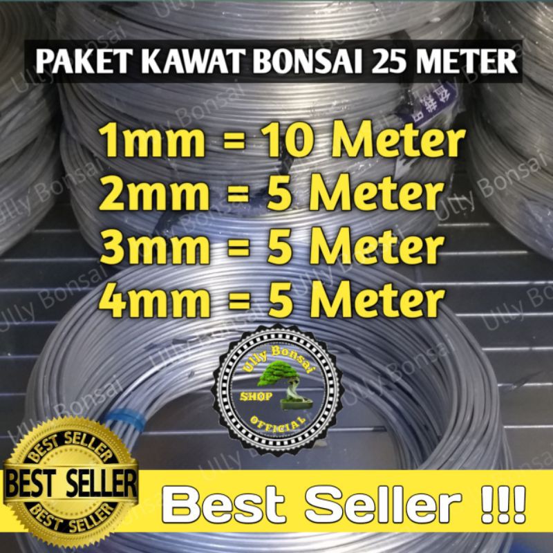 Kawat Bonsai Paket Lengkap 25 Meter