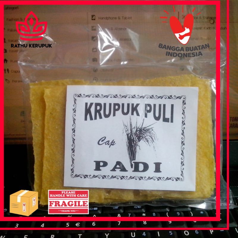 Jual Kerupuk Krupuk Puli Gendar Beras Nasi Cap Padi Shopee Indonesia