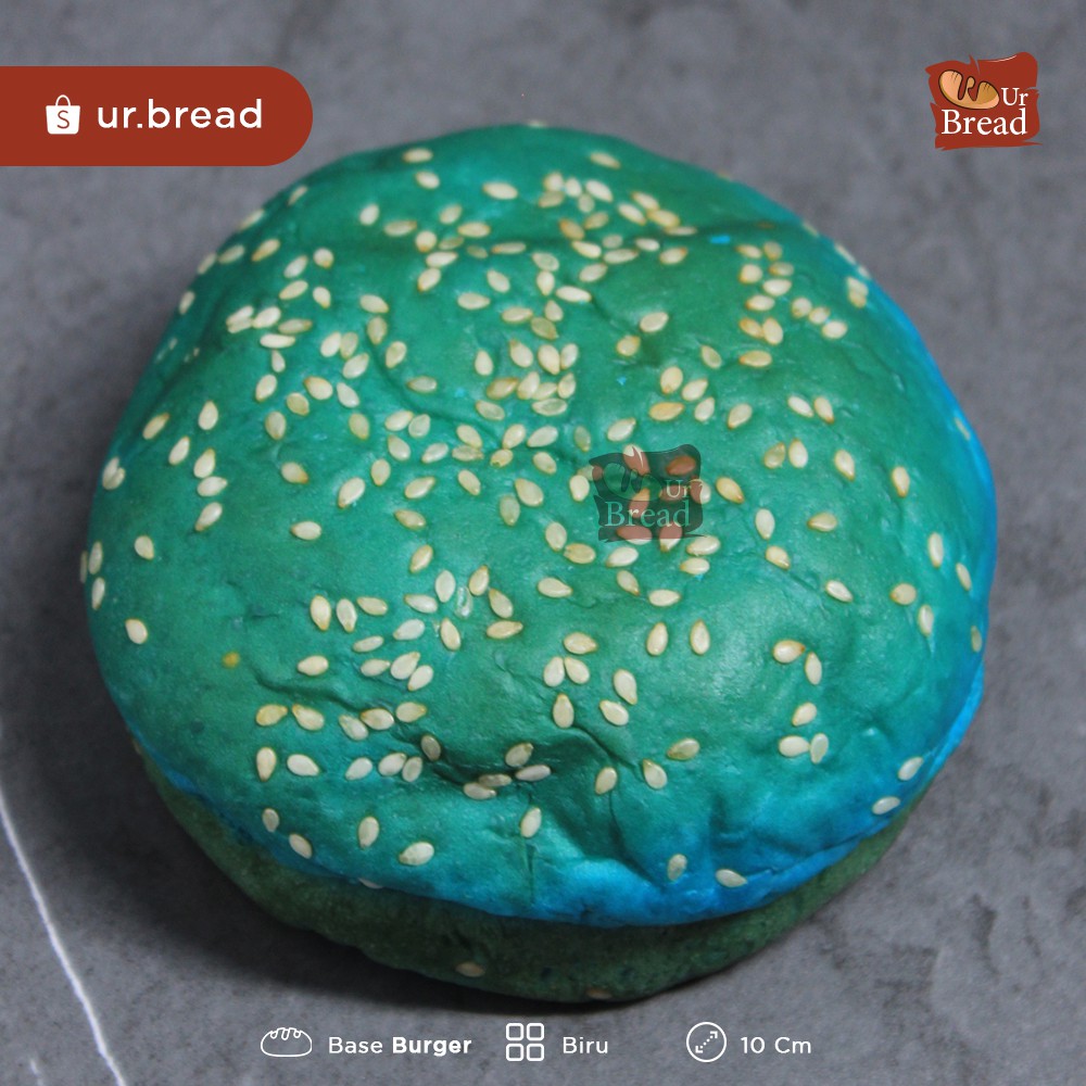 Roti Burger Biru 10cm | Base Burger 10cm Blue