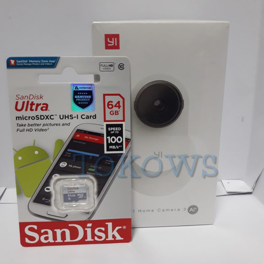 Yi home 3 CCTV Wifi IP Camera Spy 1080p FREE 64GB