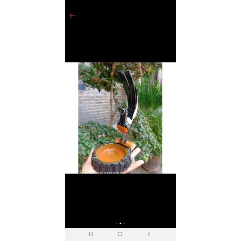 Asbak burung murai batu keren