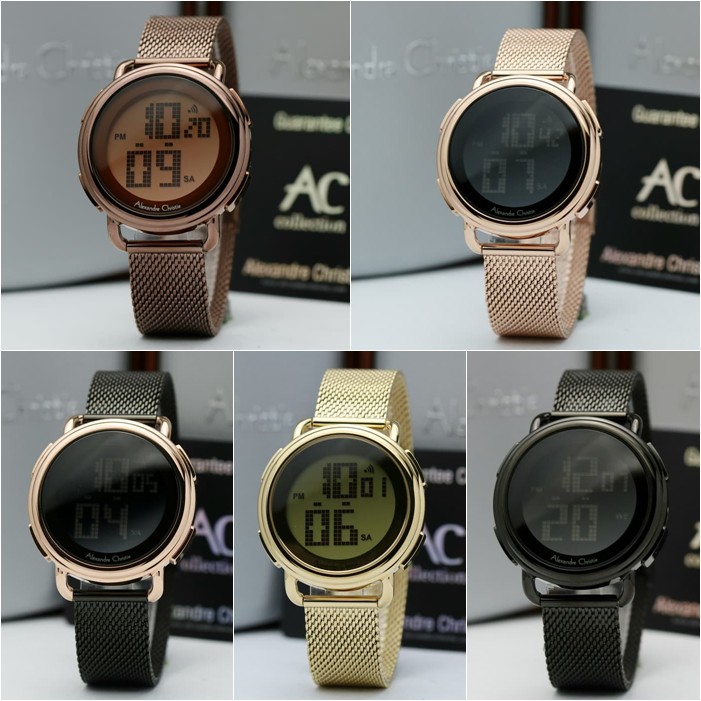 Jual JAM TANGAN WANITA ALEXANDRE CHRISTIE AC 9227 DIGITAL ORIGINAL