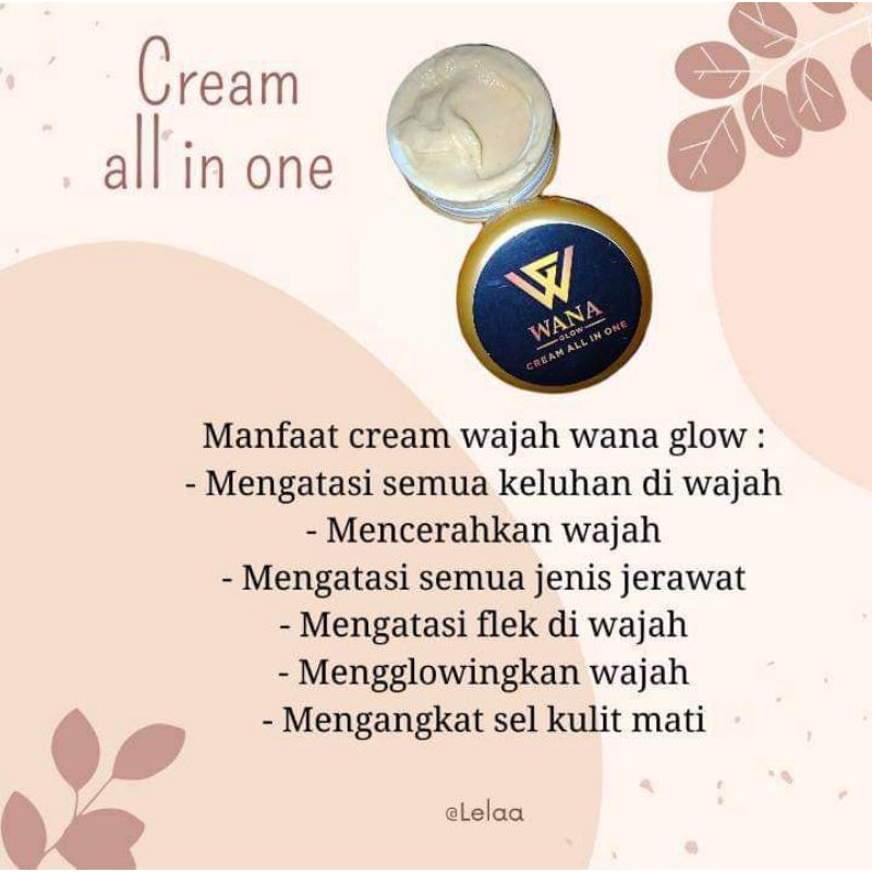 Cream Al in one by wana glow