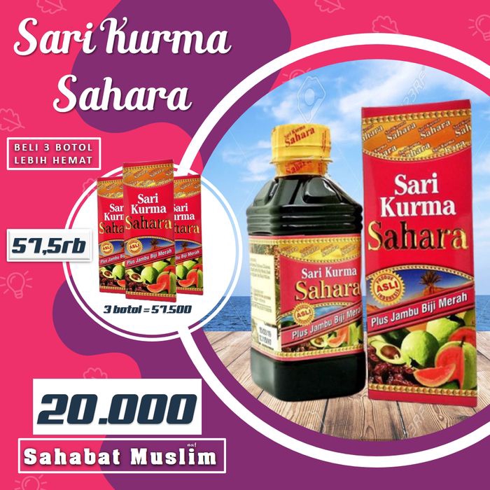 

Sari Kurma Sahara Origina Plus Jambu Biji Merahl Madu Daya Tahan Tubuh