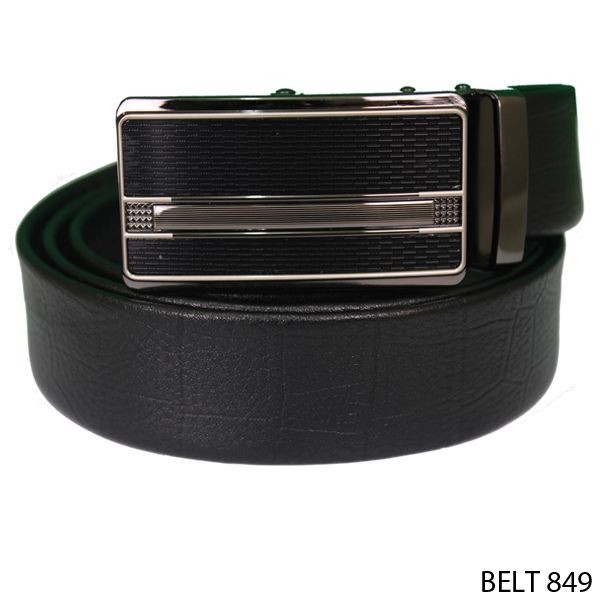 Ikat Pinggang Pria Rel Semi Kulit Hitam – BELT 849