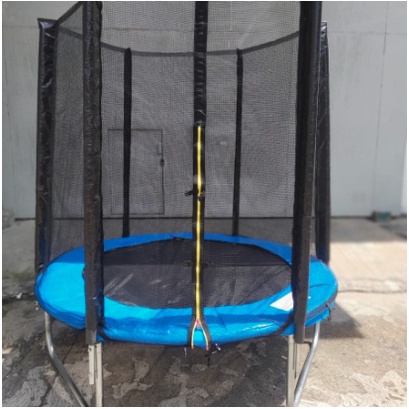 Trampolin Anak Besar + Pagar Jaring Diameter 170 Cm