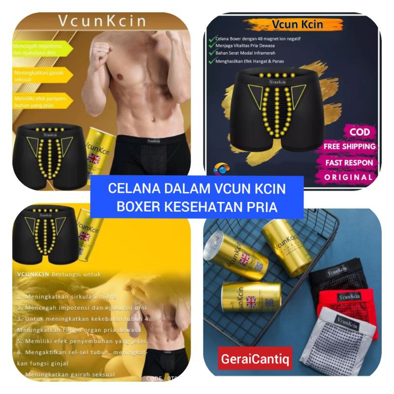 CELANA DALAM VCUN KCIN BOXER KESEHATAN PRIA ION MAGNETIK VCUNKCIN