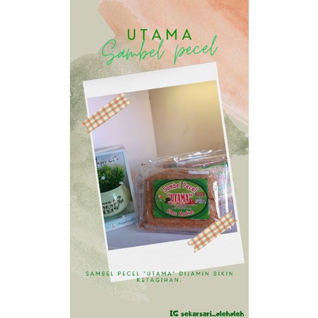 

Sambel Pecel / Sambel Pecel Asli Madiun/ Sambel Pecel Utama /Bumbu Pecel / Bumbu Pecel Madiun