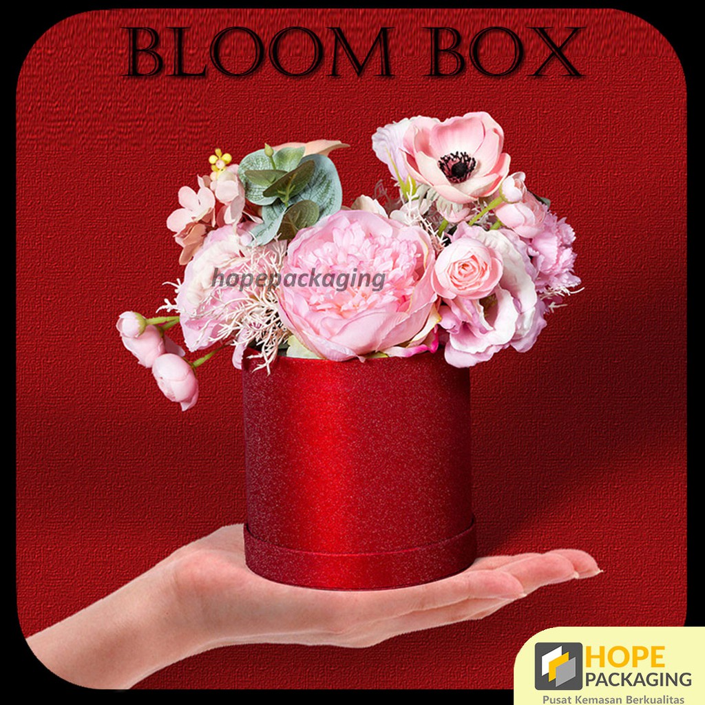 

Bloom Box Flower Bulat Round / Box Bunga Kotak Bunga / Kotak Bunga Kotak Kado
