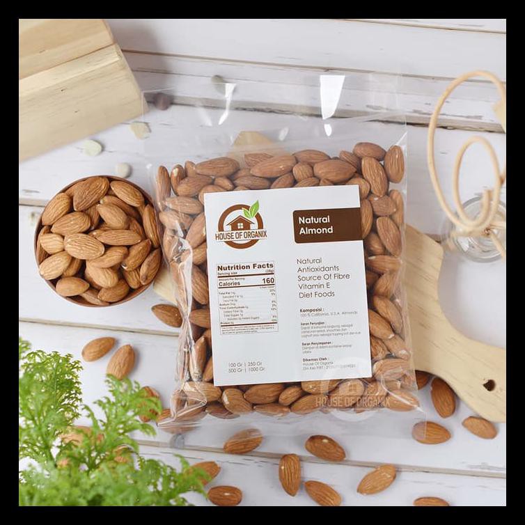 

Natural Whole Almond ( Kacang Almond Natural ) 1 Kg Bermutu