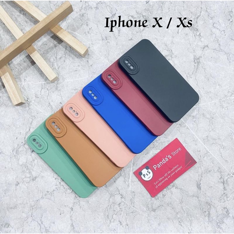 Softcase Pro Camera Iphone X / Xs Candy Case Full Color 3D Silikon TPU