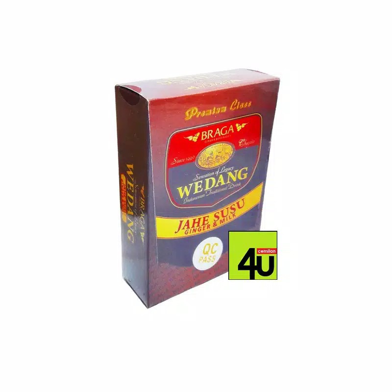 

Wedang Braga JAHE SUSU Tradisional Indonesia - 1 kotak isi 3 sachet