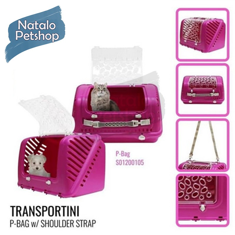 Pet Cargo Transportini with Shoulder Strap P BAG/ Carrier/Kandang Portable/Kucing/Anjing/Tas Hewan