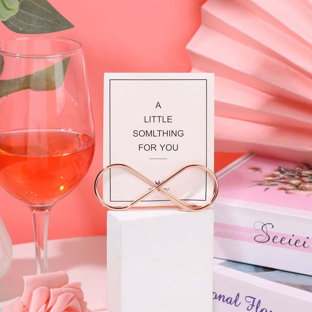 REBUY 1PC Place Card Holder Metal Menu Stand Table Number Holders Name Seating Labels Wedding Clamps Cards Display Stand Business Card Party Anniversary Decoration Desktop Decoration/Multicolor