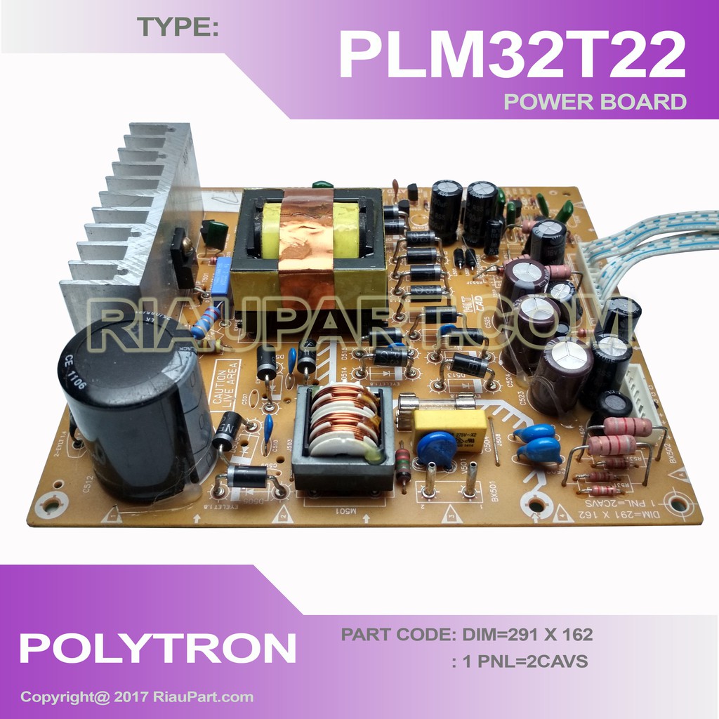 Regulator Power Supply Tv Polytron PLM 32M25 32M11 32M12 32M22 PLM32T15 PLM32T16 PLM32T22