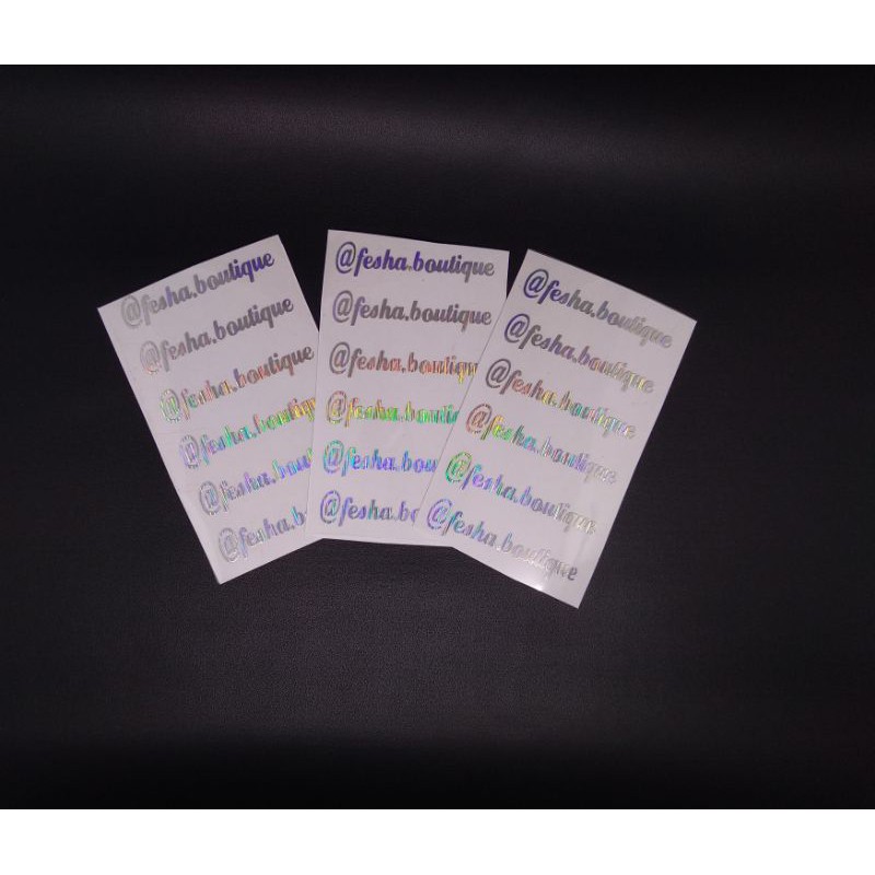 

sticker kain hologram