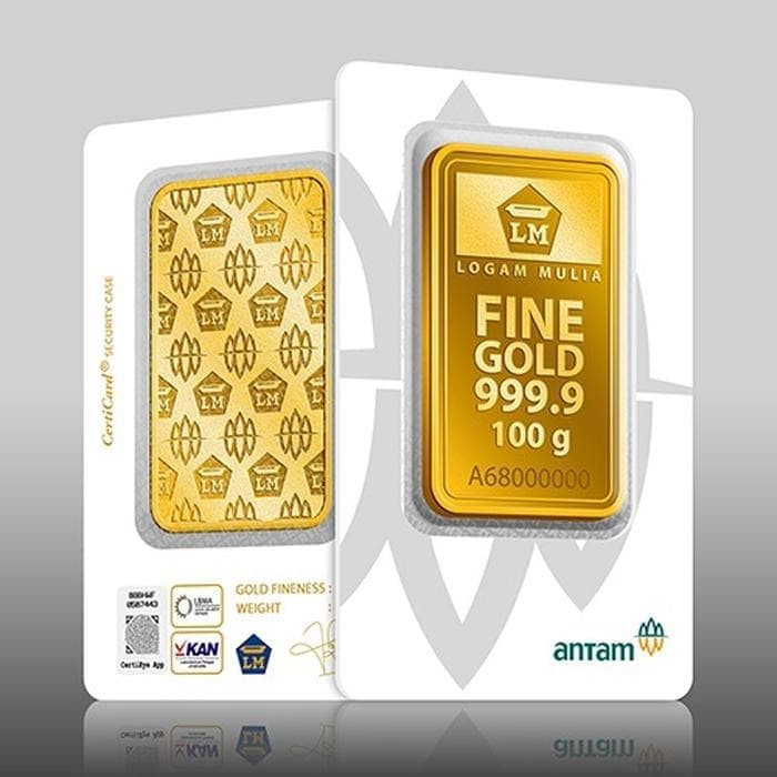 

Dominique Jewellery-Logam Mulia Antam 100GR Emas 999.9